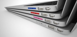 MacBookAir用のNifty MiniDriveをMacBookAirに挿入したところ