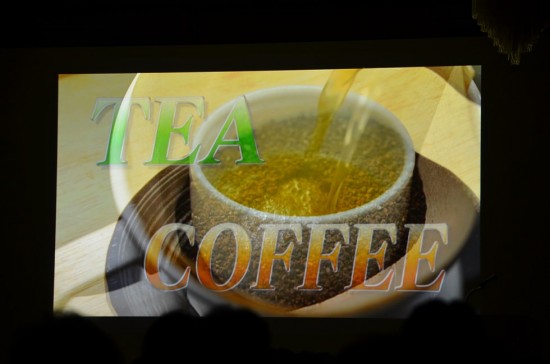 TEA(お茶)、COFFEE(コーヒー)