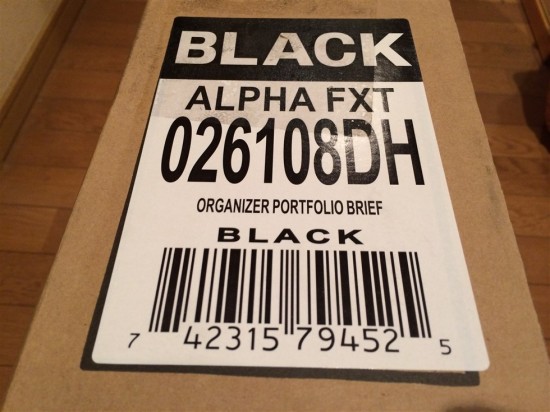 ALPHA FXT 026108DH ORGANIZER PORTFOLIO BRIEF BLACK